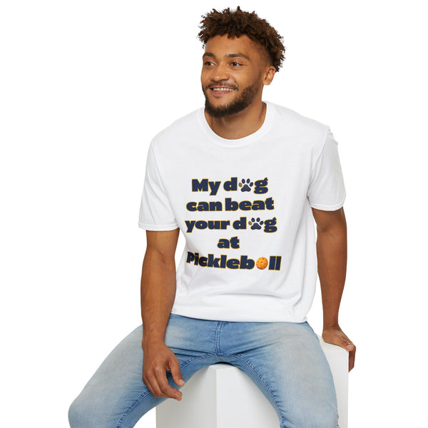 Funny Dog Lover T-Shirt, Pet Owner Gift, Pickleball Shirt, Unisex Tee for Dog Lovers, Perfect for Casual Wear