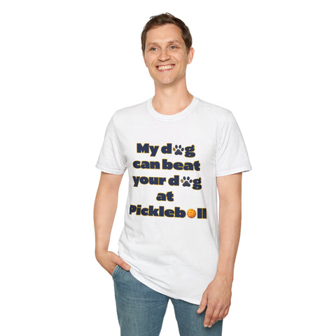 Funny Dog Lover T-Shirt, Pet Owner Gift, Pickleball Shirt, Unisex Tee for Dog Lovers, Perfect for Casual Wear